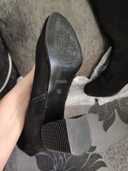 Сапоги замшевые новые