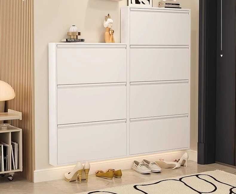 Обувница на стену/металлическая/тонкая/сглаженные углы