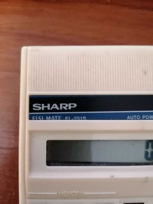 Японски работещ калкулатор Sharp ELSI MATE EL-231S АНТИКА