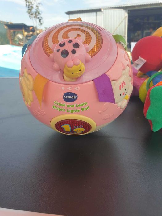 Lot 10 jucării bebeluși – VTech, Chicco și jucării din lemn