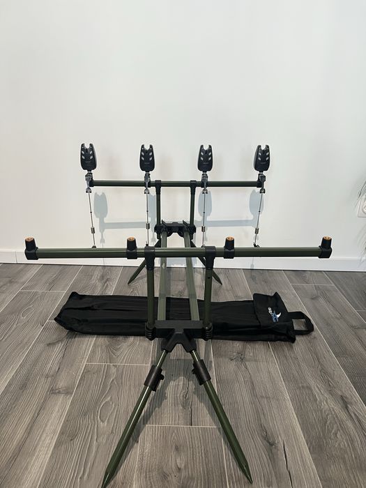 Set Rod Pod 4 posturi EastShark + Set 4 Senzori SAIMINO + 4 Swingheri