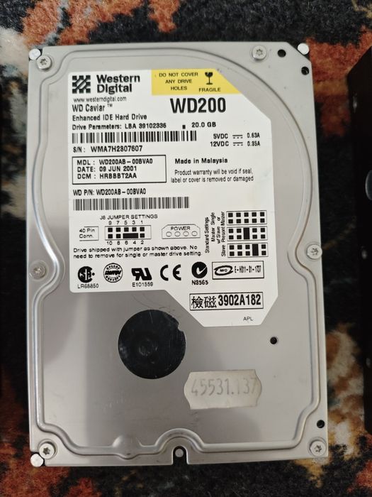 HDD IDE Maxtor si Western Digital