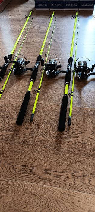 SET 4 Lansete Feeder 2.4m ROBINHAN Bolentino + 4 Mulinete IF5000