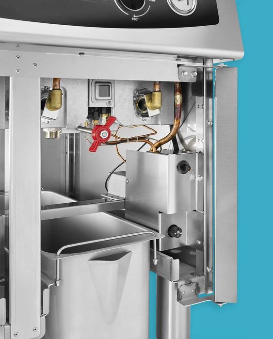 Elframo - Friteuza gaz 2 cuve 17+17 litri; Friteuza dubla; 24 kW