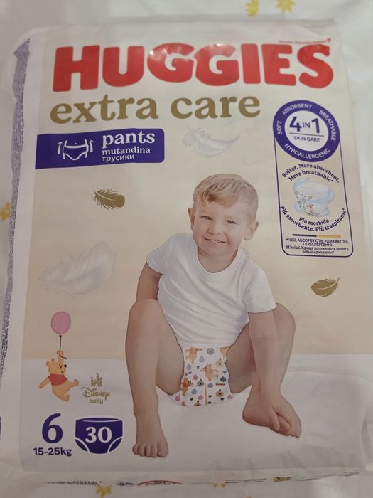 Scutece chilotel Huggies Extra Care 6, 15-25 kg