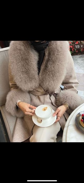 Палто от Алпака и лисица