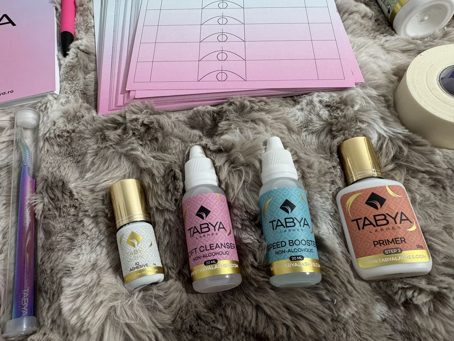 Pachet complet extensii gene - produse premium Tabya Lashes