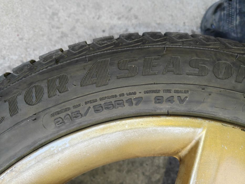 Vând jante R17 prindere 5×100 cu cauciucuri