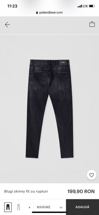 Blugi skinny fit Pull and Bear marime 40