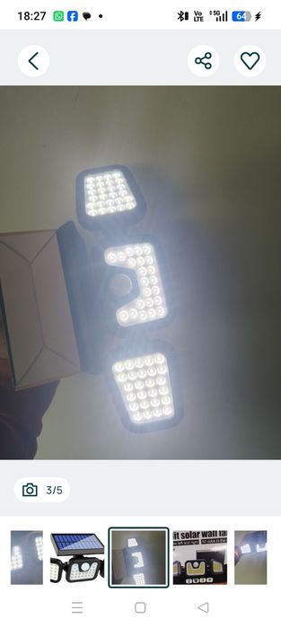 LĂMPI SOLARE EXTERIOR – 3 Modele Diferite (Preț pe Bucată)Vând lămpi solare noi, de generație nouă, ideale pentru curte, grădină sau garaj