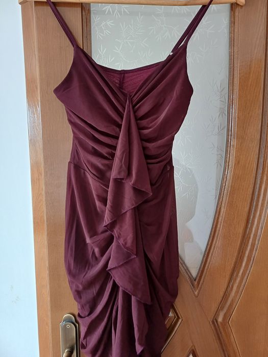 Rochie de vară vişiniu închis de ocazii