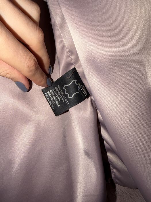 Палто от Естественя кожа и косъм Дамско Италия