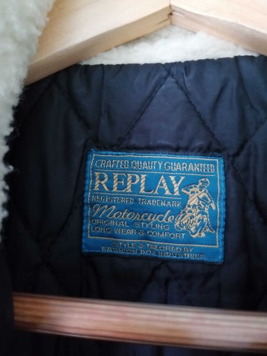 Оригинално яке от естествена кожа Replay