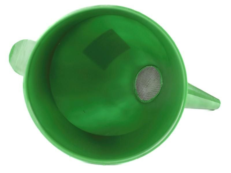 фуния за гориво amio, пластмасова, крива, с мрежест филтър, ...