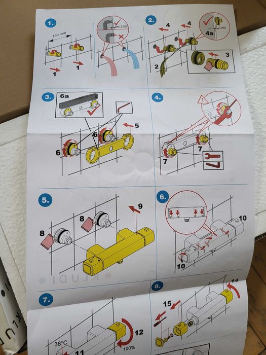 Неупотребяван,немски термосмесител за душ Kludi Q-BEO.Цената е крайна!
