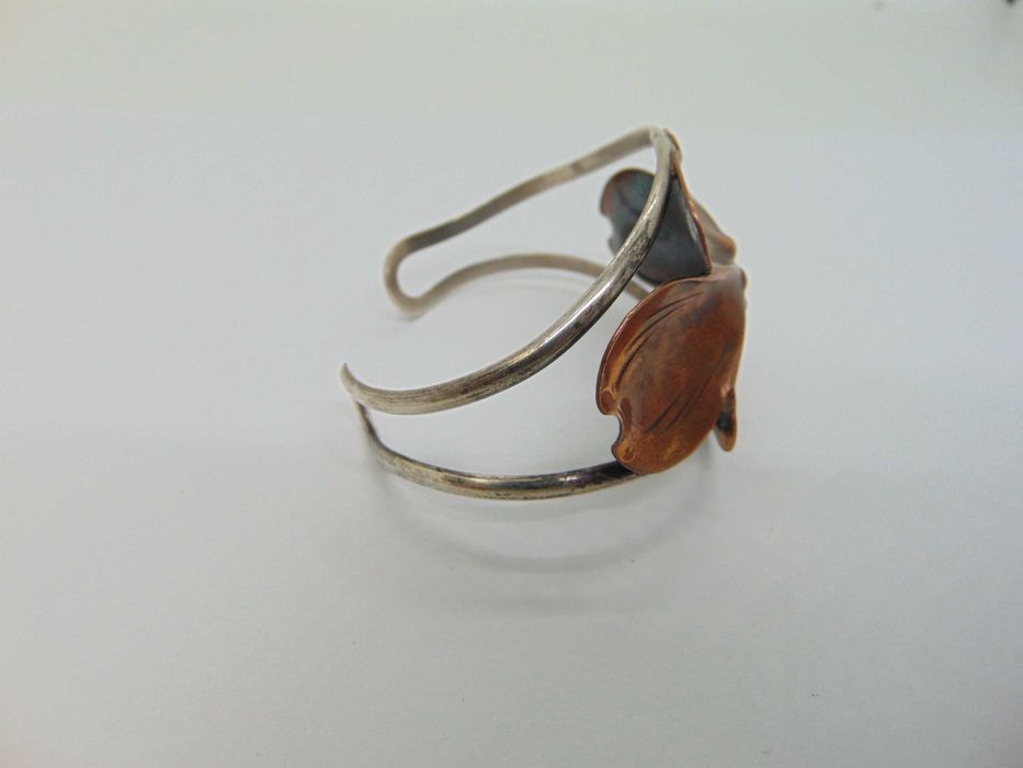 Bratara fixa din argint si cupru