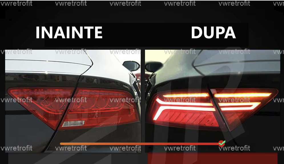 Mufe adaptoare pentru stopuri LED OEM Audi A7 FaceLift FL