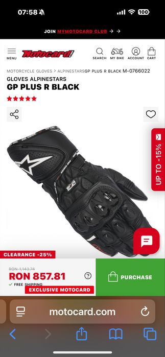 Manusi Alpinestars GP Plus R
