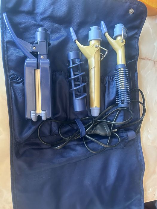 Комплект  маши на Филипс и преса за коса на Ровента