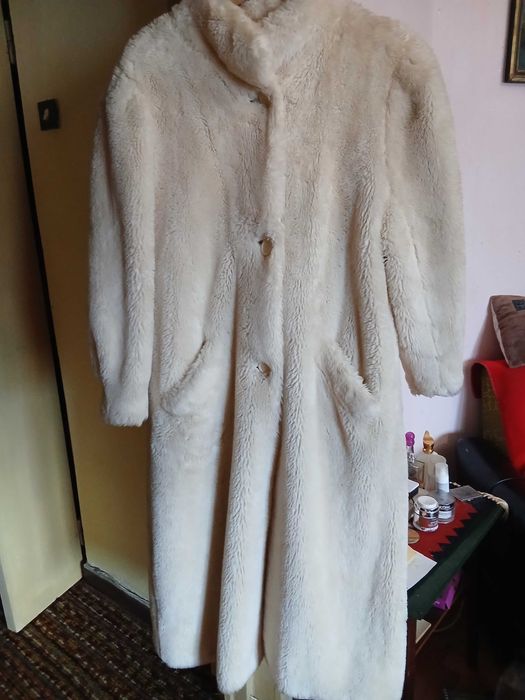 Blana artificiala alba, 130 cm
