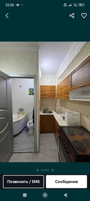 Аренда Кушбеги 1 комнатная с ремонтом 300$