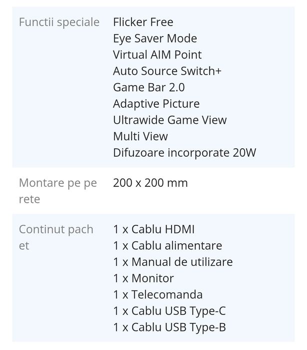 Monitor Samsung 43", 4K - IMPECABIL