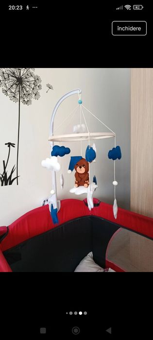 Carusel handmade pătuț