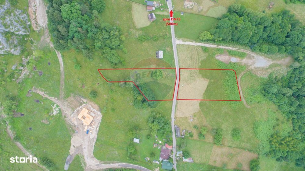 Teren2058mp Dambovicioara la poalele parcului National Piatra Craiului