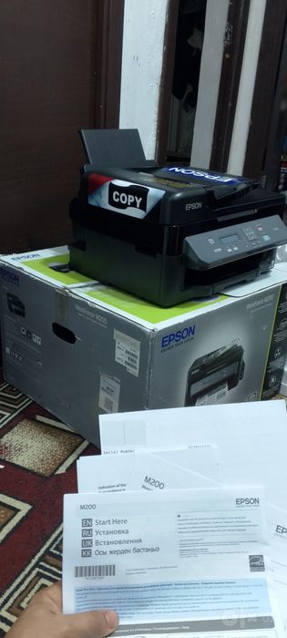 Epson M 200 Reaktiv tezkor kopya skannerli yengi 1187 pechat dyuz 100%
