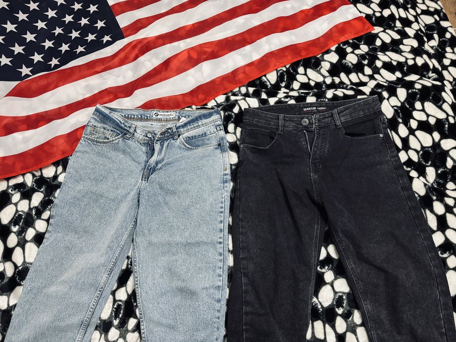 Джинсы — чёрные и голубые