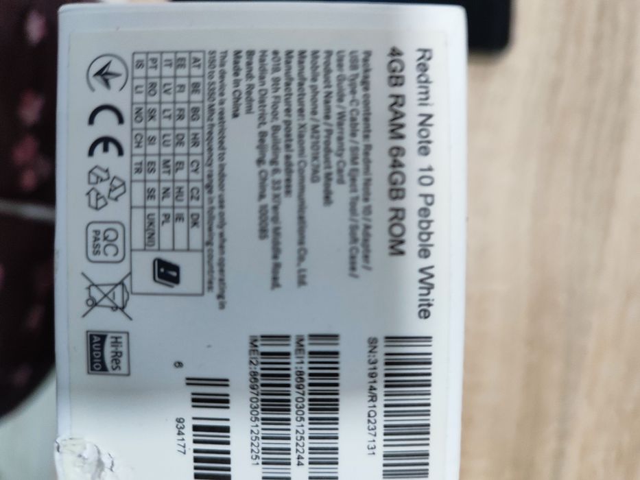 Xiaomi Redmi note 10 64GB White