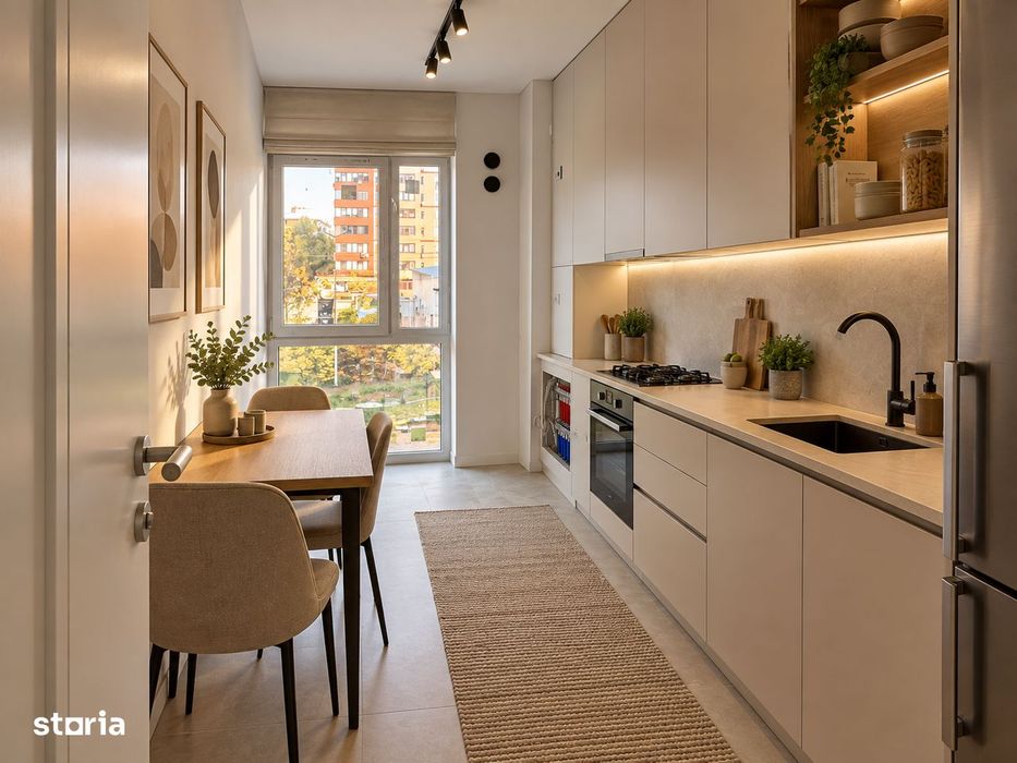 2 camere decomandat | Bucătărie separată | West Avenue
