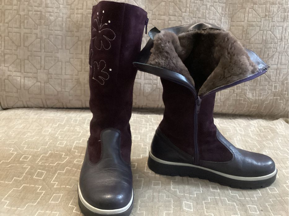 Сапоги зимние размер 36 кожа