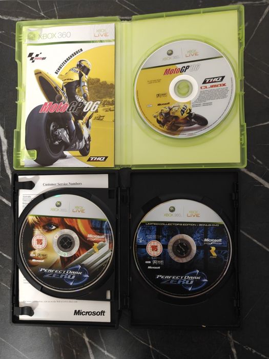 Lot xbox 360 Mass effect, Metal gear, perfect dark, duke, cod, tomb ra