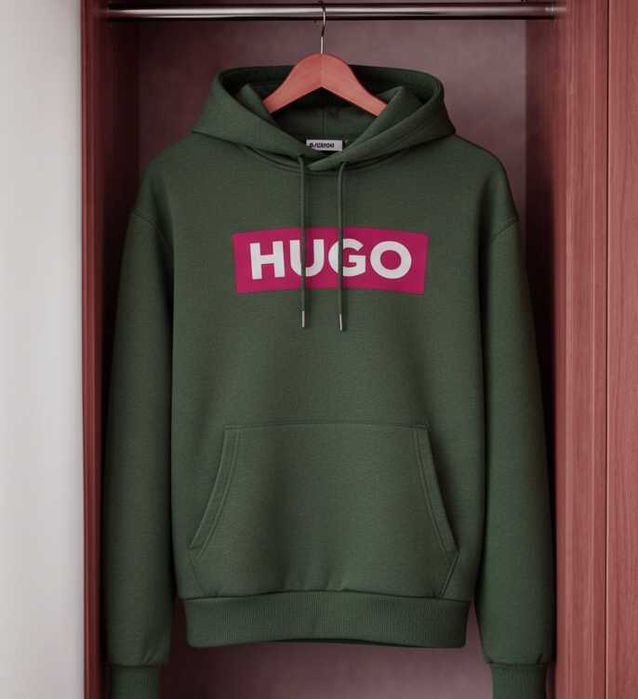 NEW! Hoodie суитчъри с HUGO принт! 6 ЦВЯТА. Или поръчай с ТВОЯ идея!