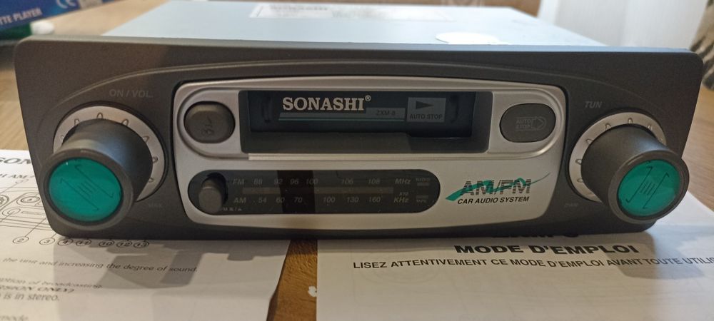 Auto radio casetofon vintage NOU Sonashi ZXM-8