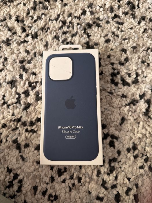 Husa Oroginala Apple pt iPhone 16 pro max albastra