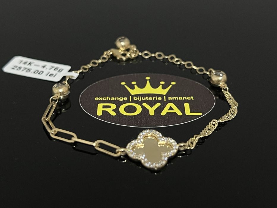 Bijuteria Royal CB : Bratara dama aur nou 14k 4,76gr