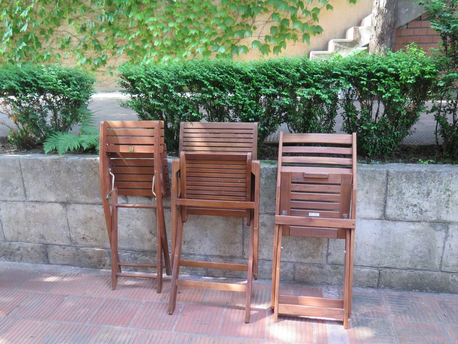 Скандинавски сгъваем стол, тиково дърво