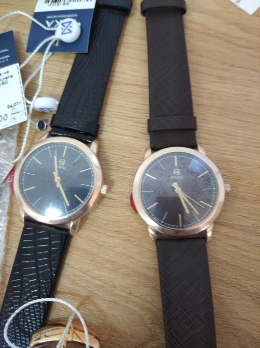 золотые и серебряные наручные часы