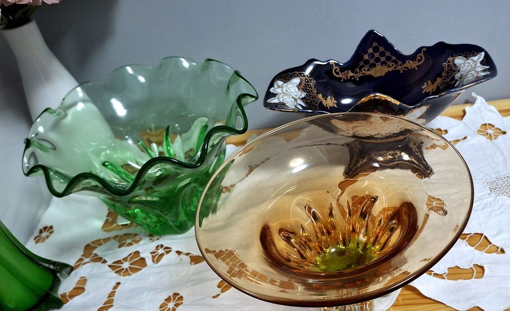 Чешские вазы,вазы для конфет