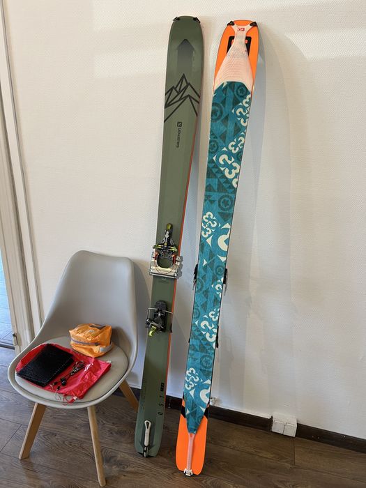 Schiuri Salomon QST 106 181cm + G3 Zed 12 + piei G3 + cuțite noi G3