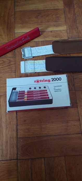 Rotring 2000 nou 2 Rigle calcul, Rigla triangulara