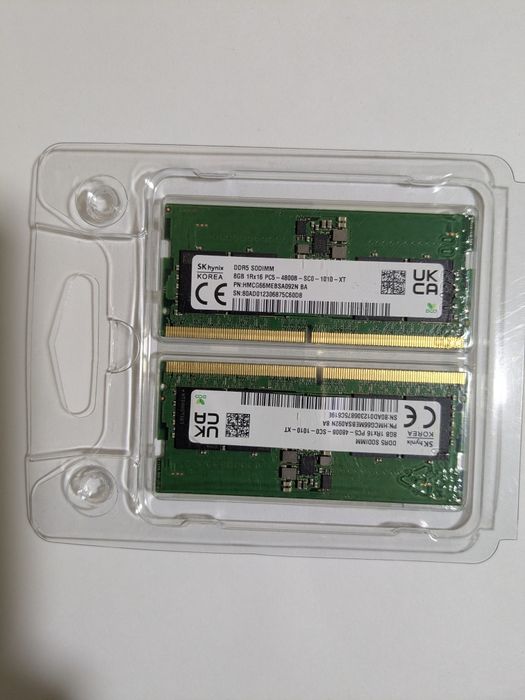 DDR5 SO-DIMM 16 ГБ (2×8 ГБ) SK hynix 4800 МГц