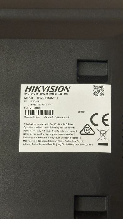 Продам видеодомофон HIKVISION