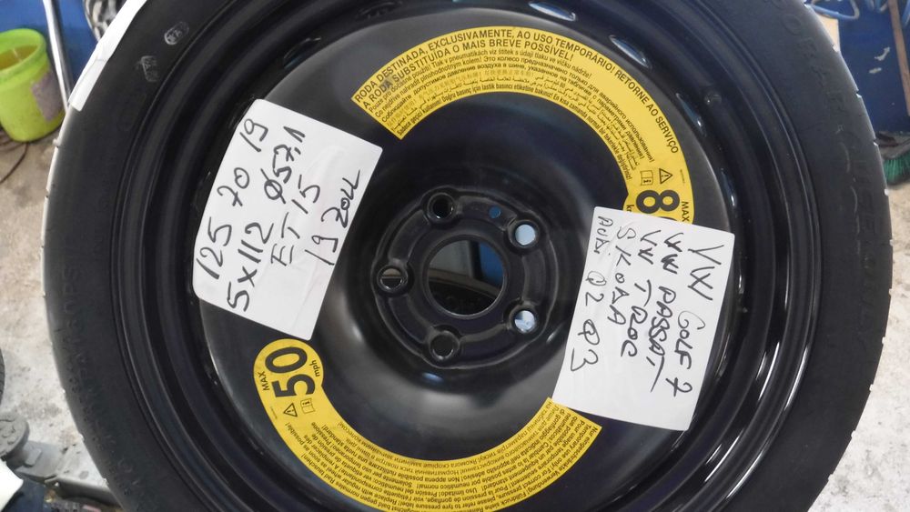 Rezerva slim  Passat B8 B9 Skoda Octavia Superb Golf 6 7 8 Seat Audi