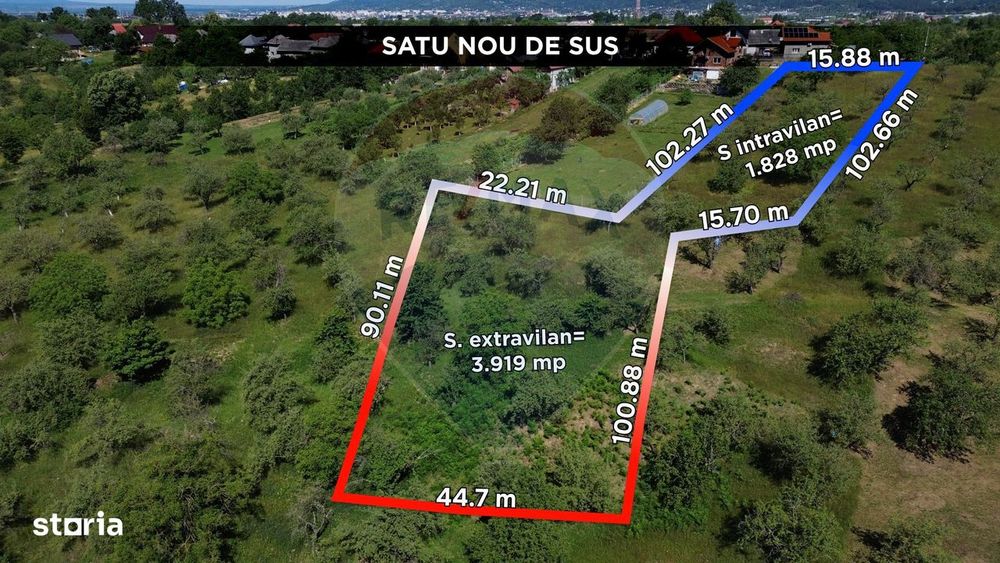 Teren de vânzare Satu Nou de Sus zona liniștită