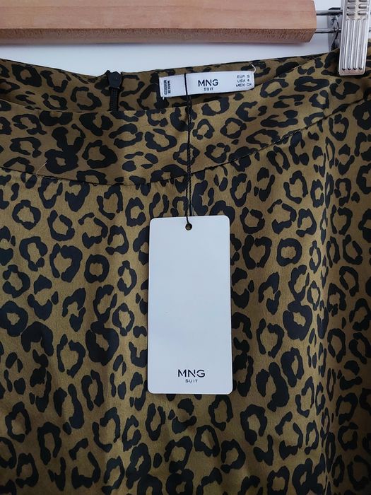 Fusta midi satin Mango