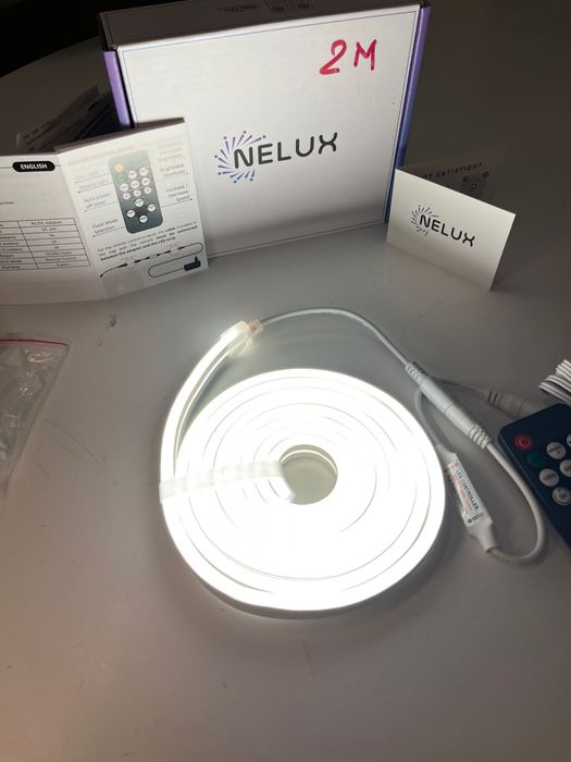 Neon led strip banda led neon 2m waterproof furtun siliconic nou