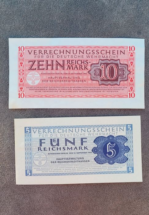 Se bancnote Germania 1944 Unc bani vechi monede